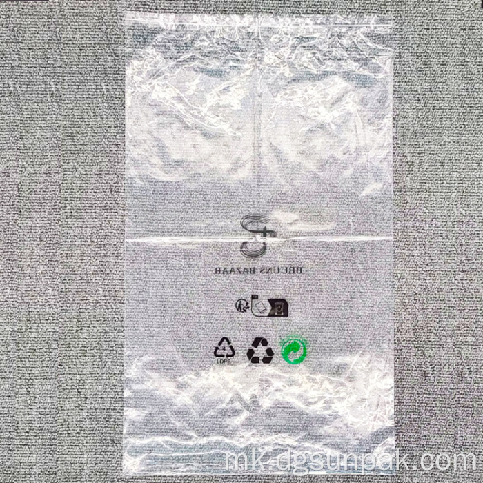 LDPE Облека од поли кеси Торба за предупредување за задушување